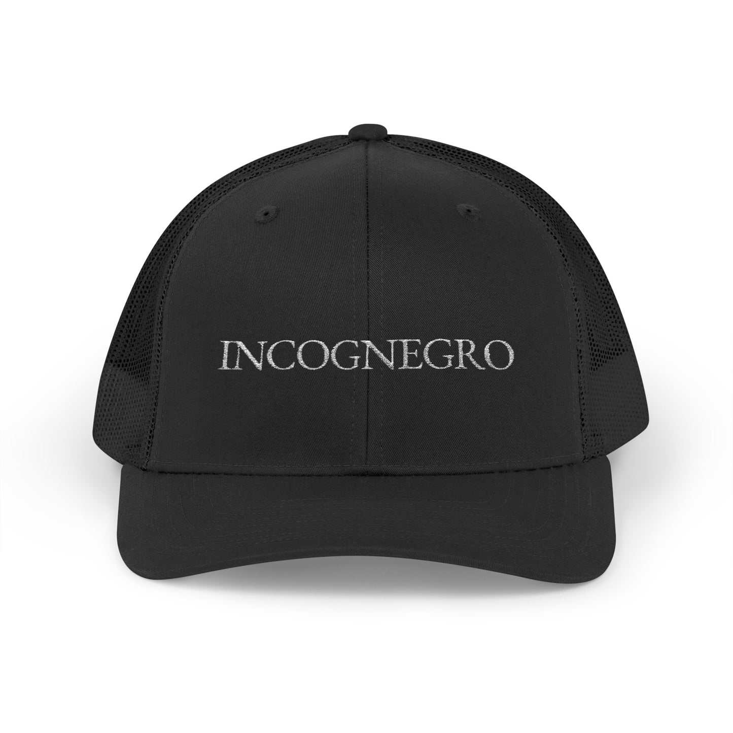 Incognegro Embroidered Snapback Trucker Cap | Mesh Back Hat
