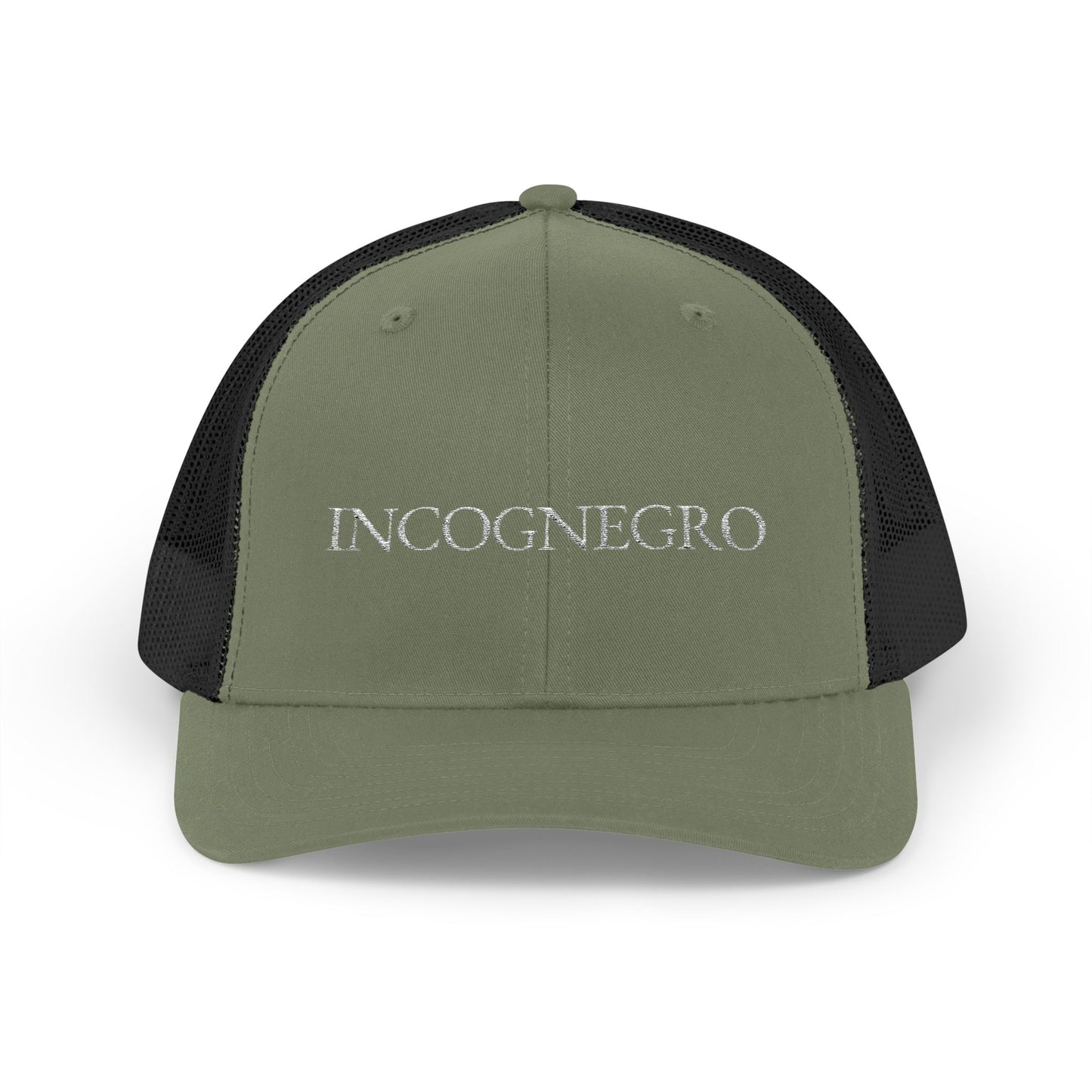 Incognegro Embroidered Snapback Trucker Cap | Mesh Back Hat