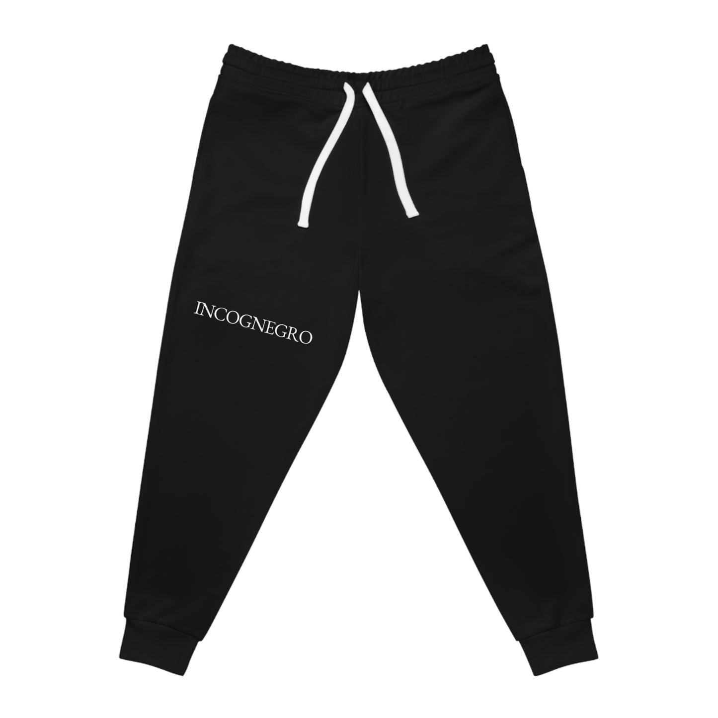 Incognegro logo Athletic Joggers | Black graphic joggers