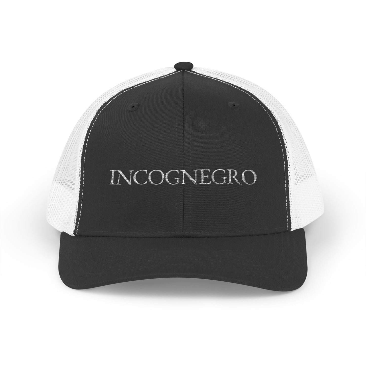 Incognegro Embroidered Snapback Trucker Cap | Mesh Back Hat