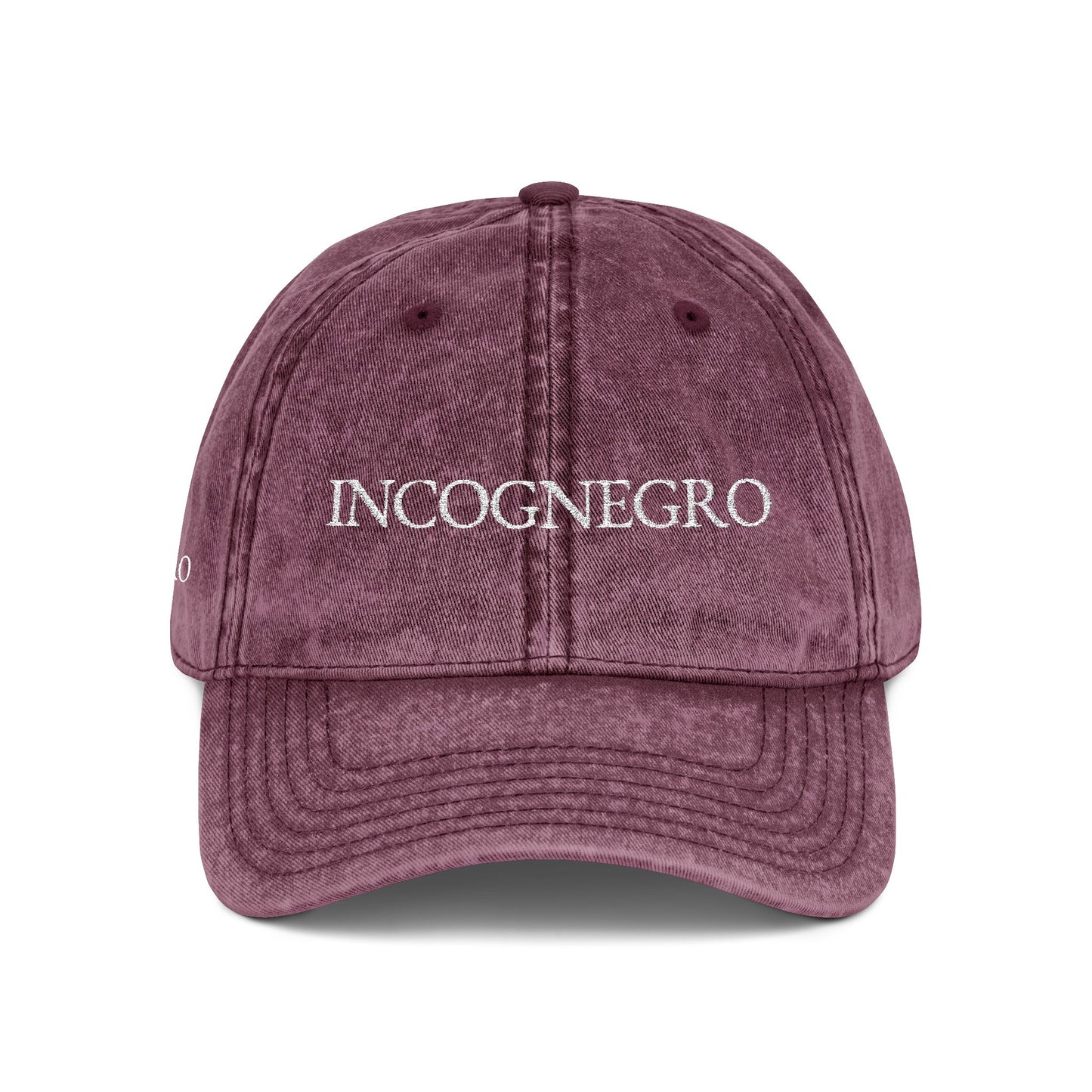 INCOGNEGRO embroidered vintage cap | distressed baseball hat