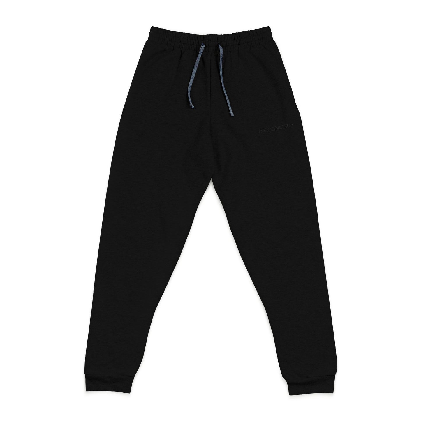 Minimal Script Embroidery Joggers | Grey Sweatpants