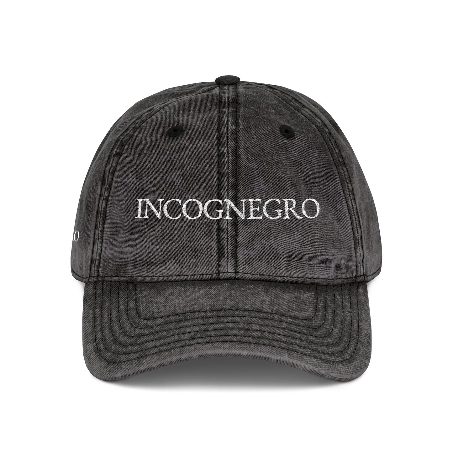 INCOGNEGRO embroidered vintage cap | distressed baseball hat