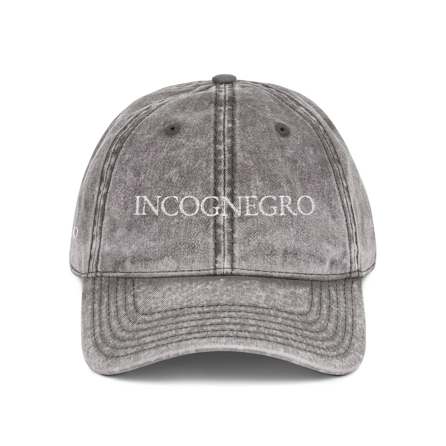 INCOGNEGRO embroidered vintage cap | distressed baseball hat