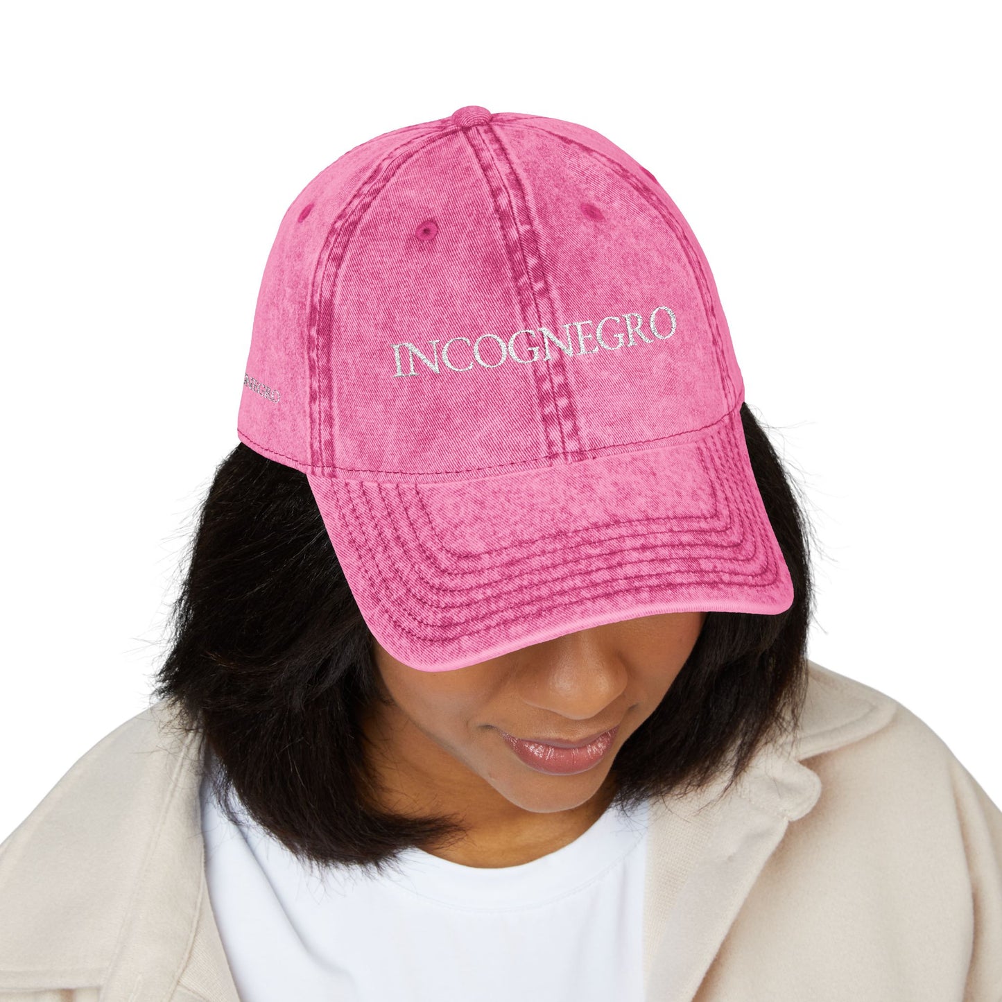 INCOGNEGRO embroidered vintage cap | distressed baseball hat