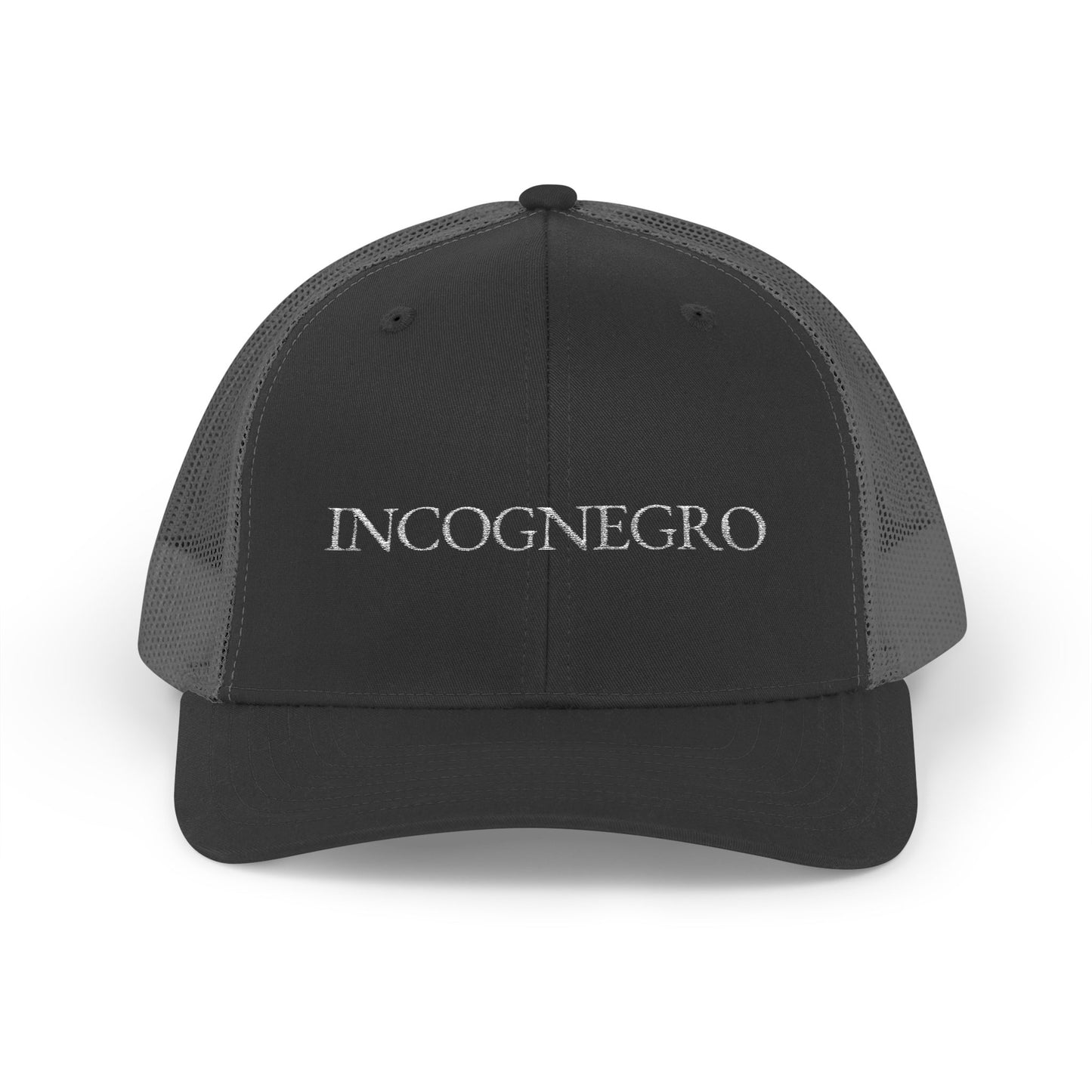 Incognegro Embroidered Snapback Trucker Cap | Mesh Back Hat