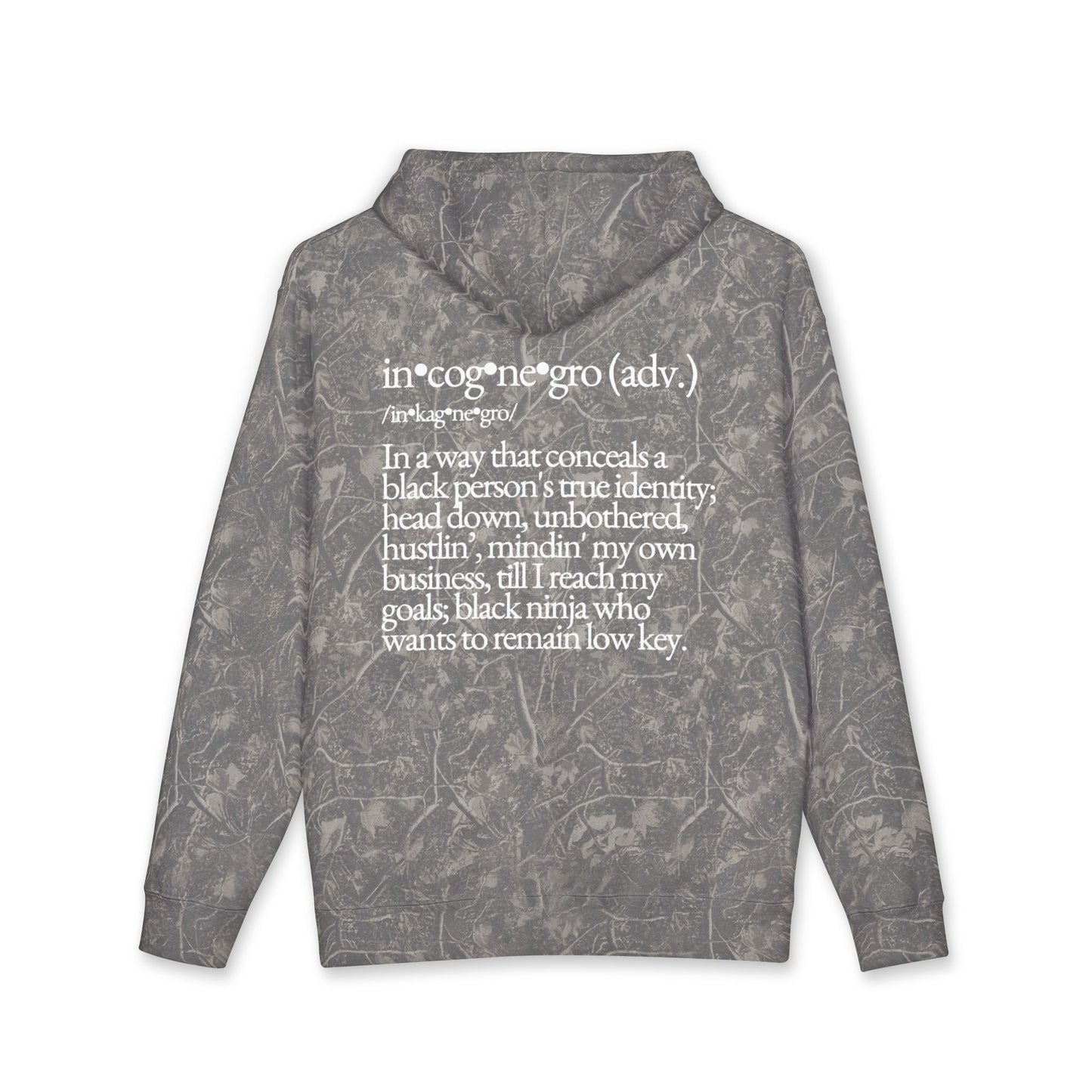 INCOGNEGRO Hoodie | Stonewashed Floral Logo Sweatshirt