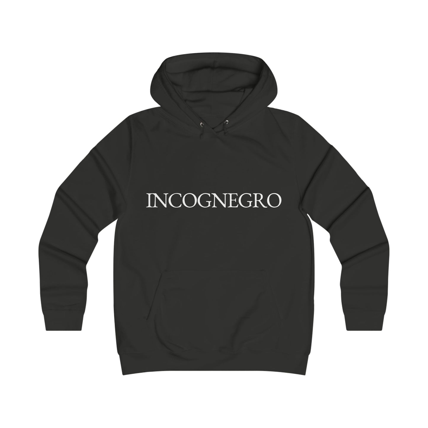 Incognegro Girlie College Hoodie | Feminine Campus Script Logo hoodie