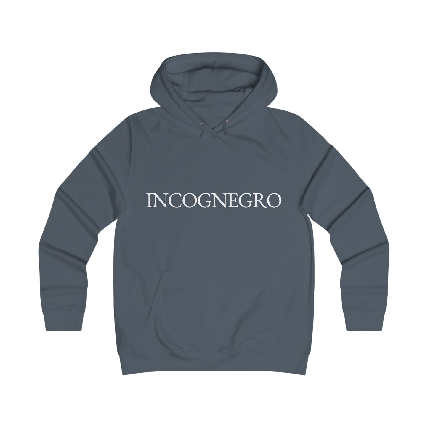 Incognegro Girlie College Hoodie | Feminine Campus Script Logo hoodie