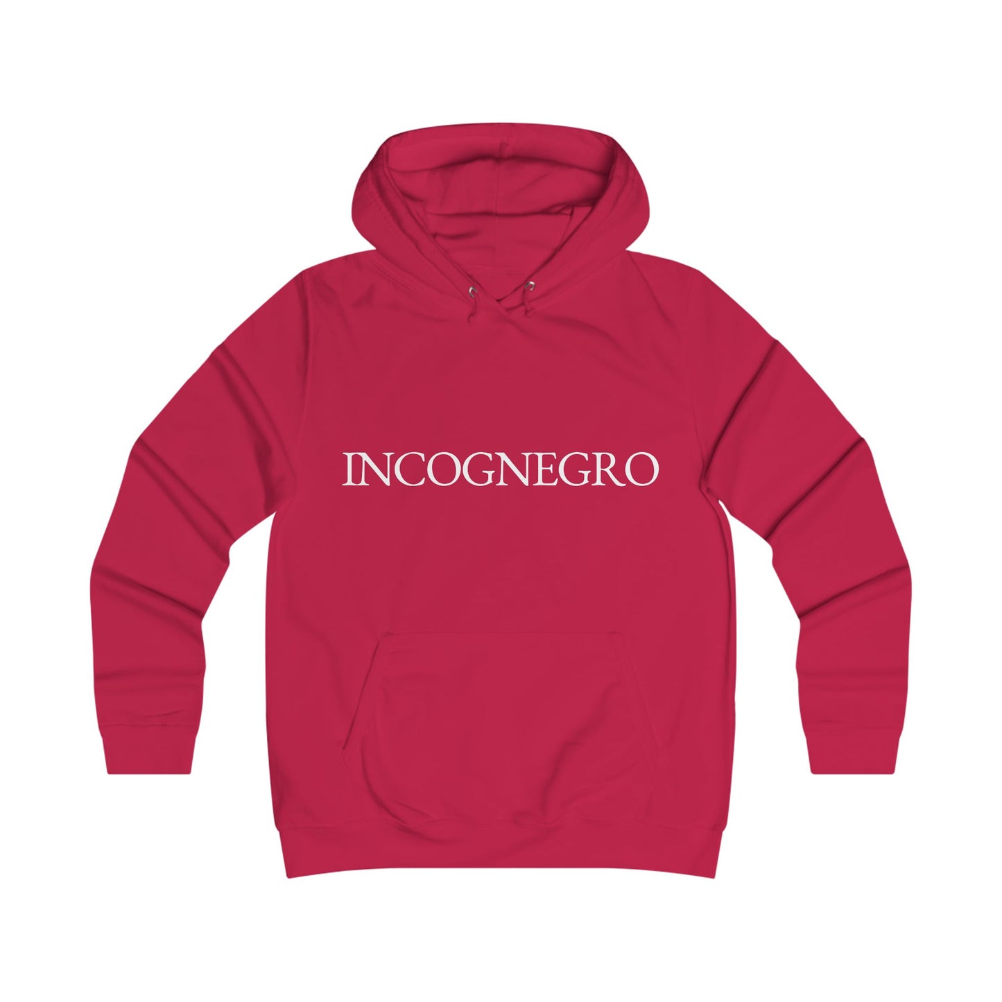 Incognegro Girlie College Hoodie | Feminine Campus Script Logo hoodie