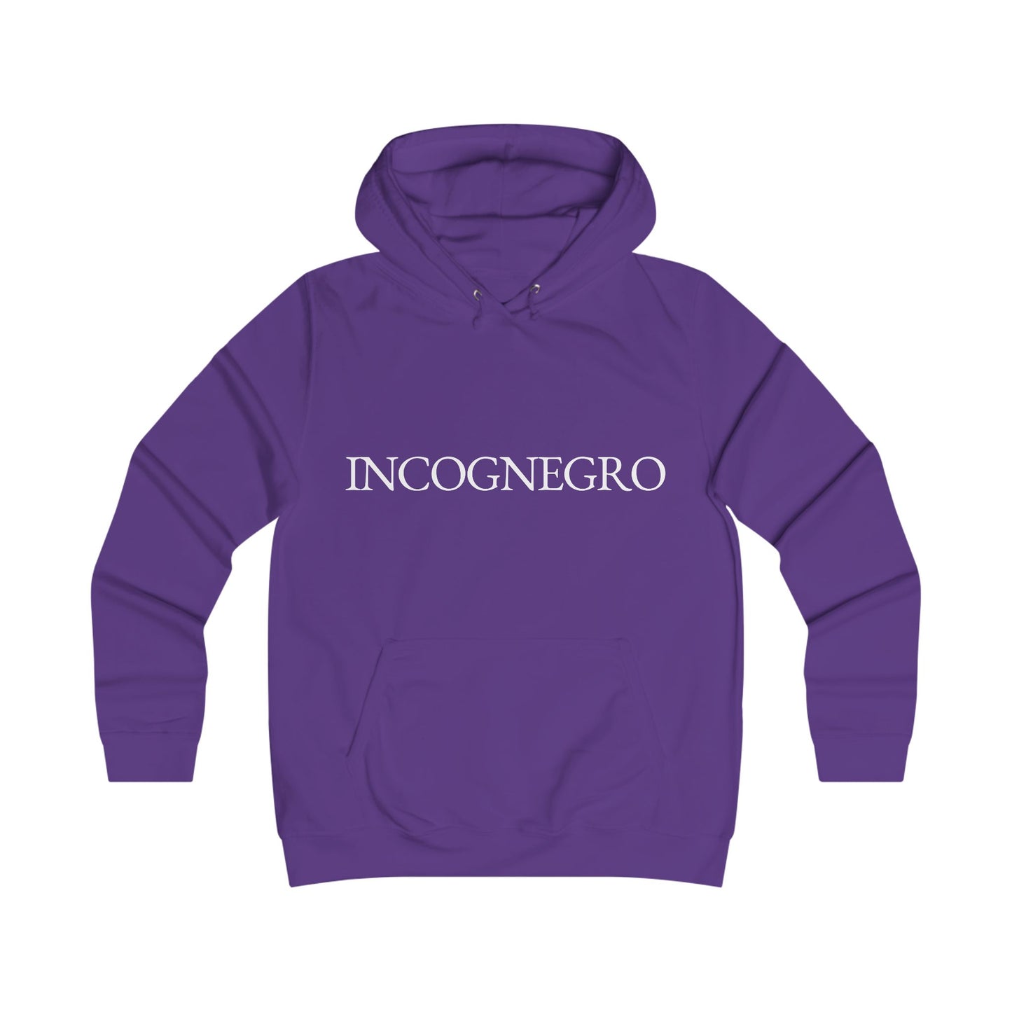 Incognegro Girlie College Hoodie | Feminine Campus Script Logo hoodie
