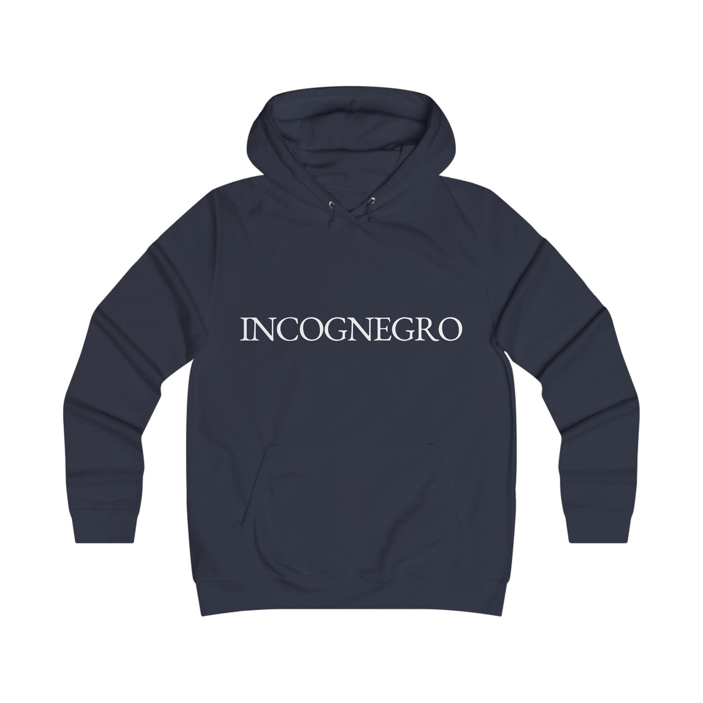 Incognegro Girlie College Hoodie | Feminine Campus Script Logo hoodie