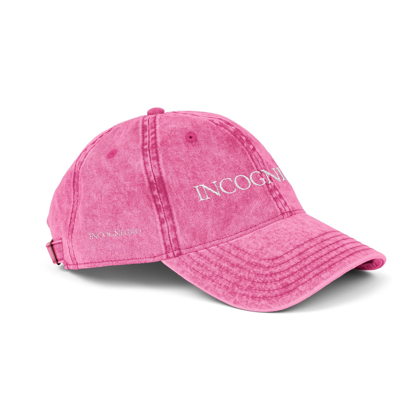 INCOGNEGRO embroidered vintage cap | distressed baseball hat