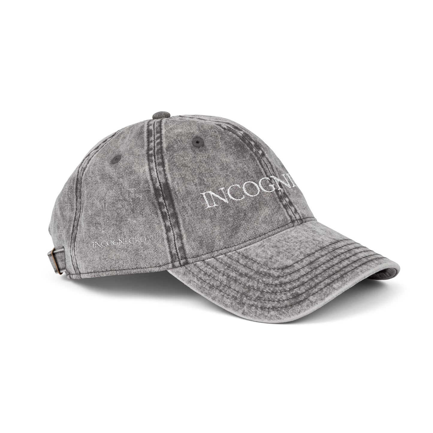INCOGNEGRO embroidered vintage cap | distressed baseball hat