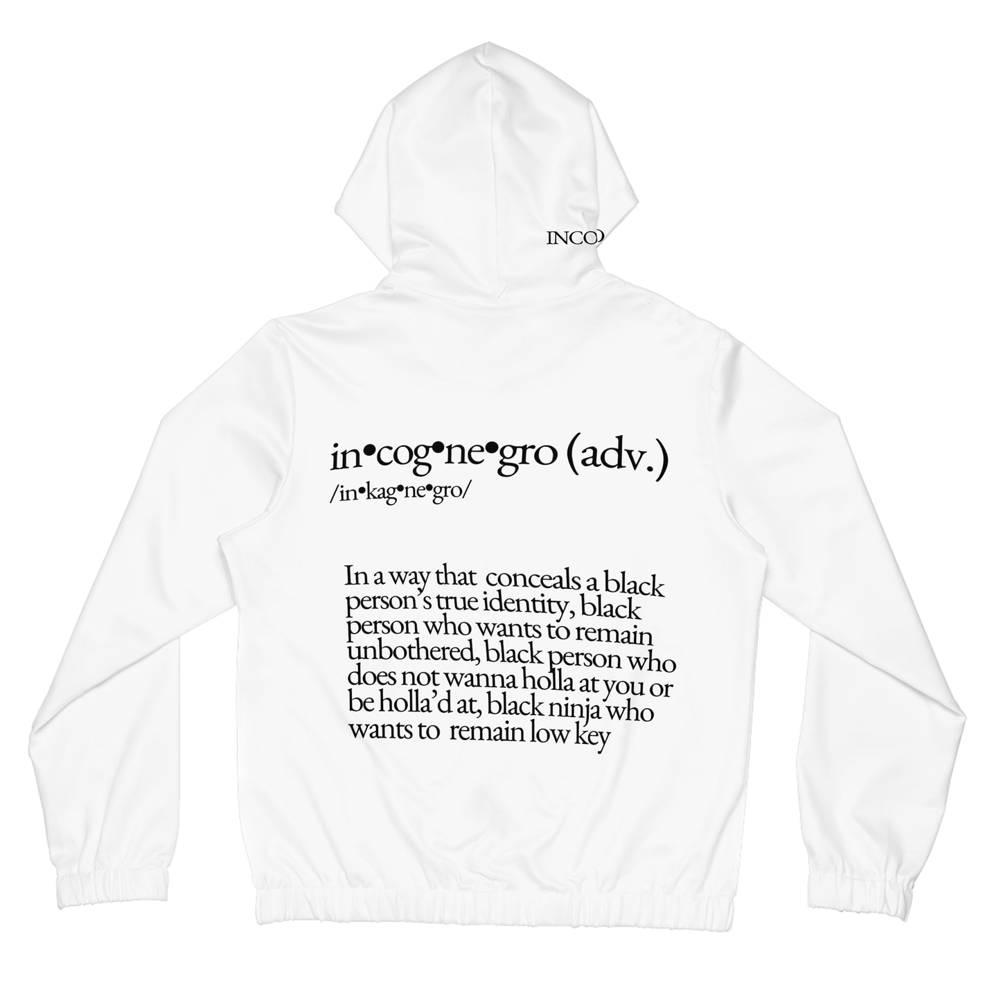 Incognegro Definition Hoodie | Full-Zip Hoodie