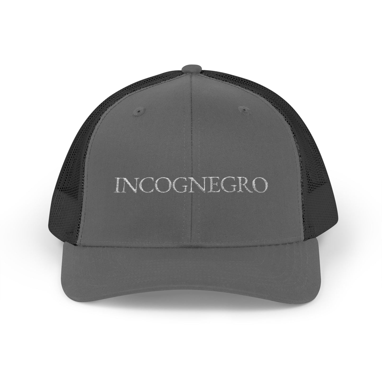 Incognegro Embroidered Snapback Trucker Cap | Mesh Back Hat