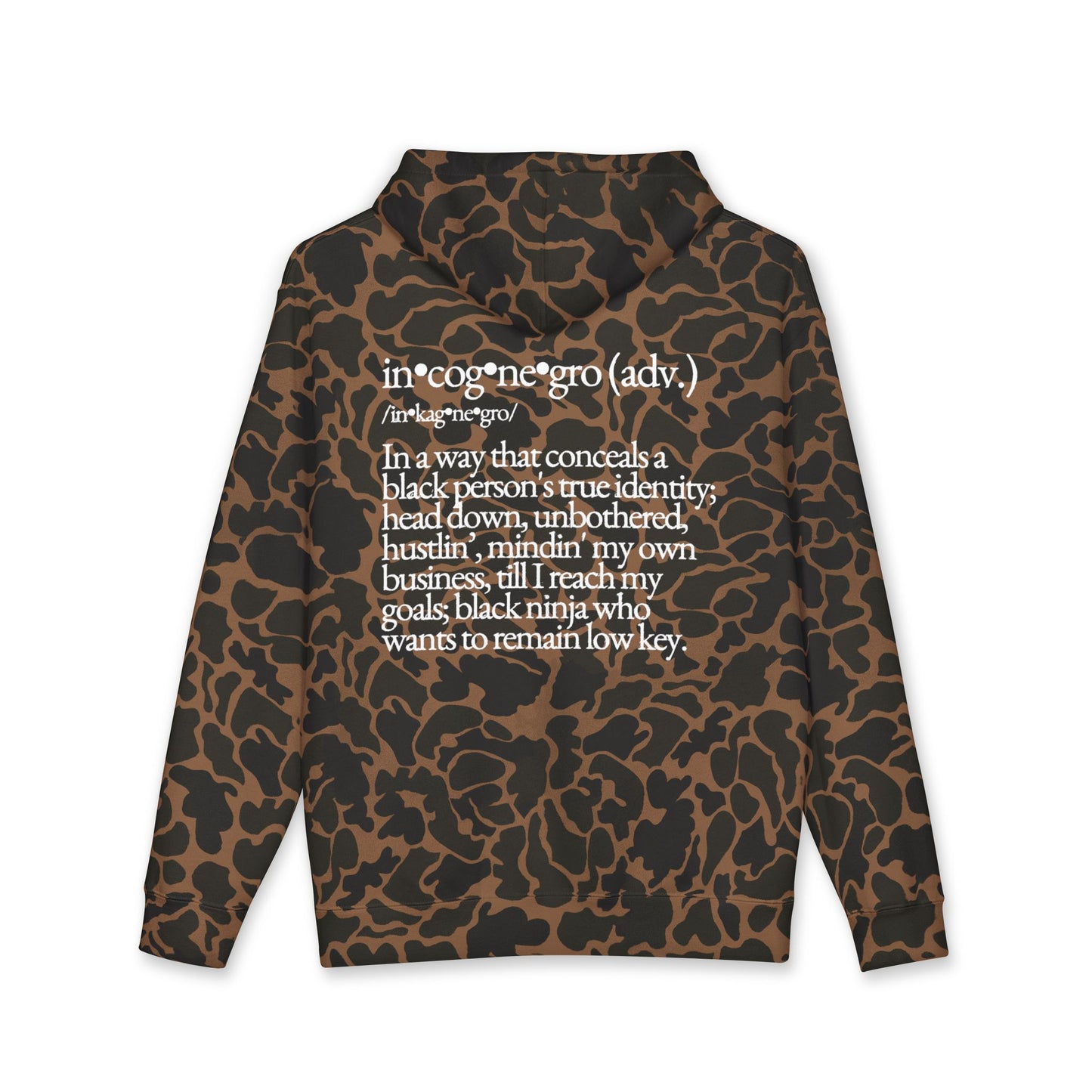 INCOGNEGRO Hoodie | Stonewashed Floral Logo Sweatshirt