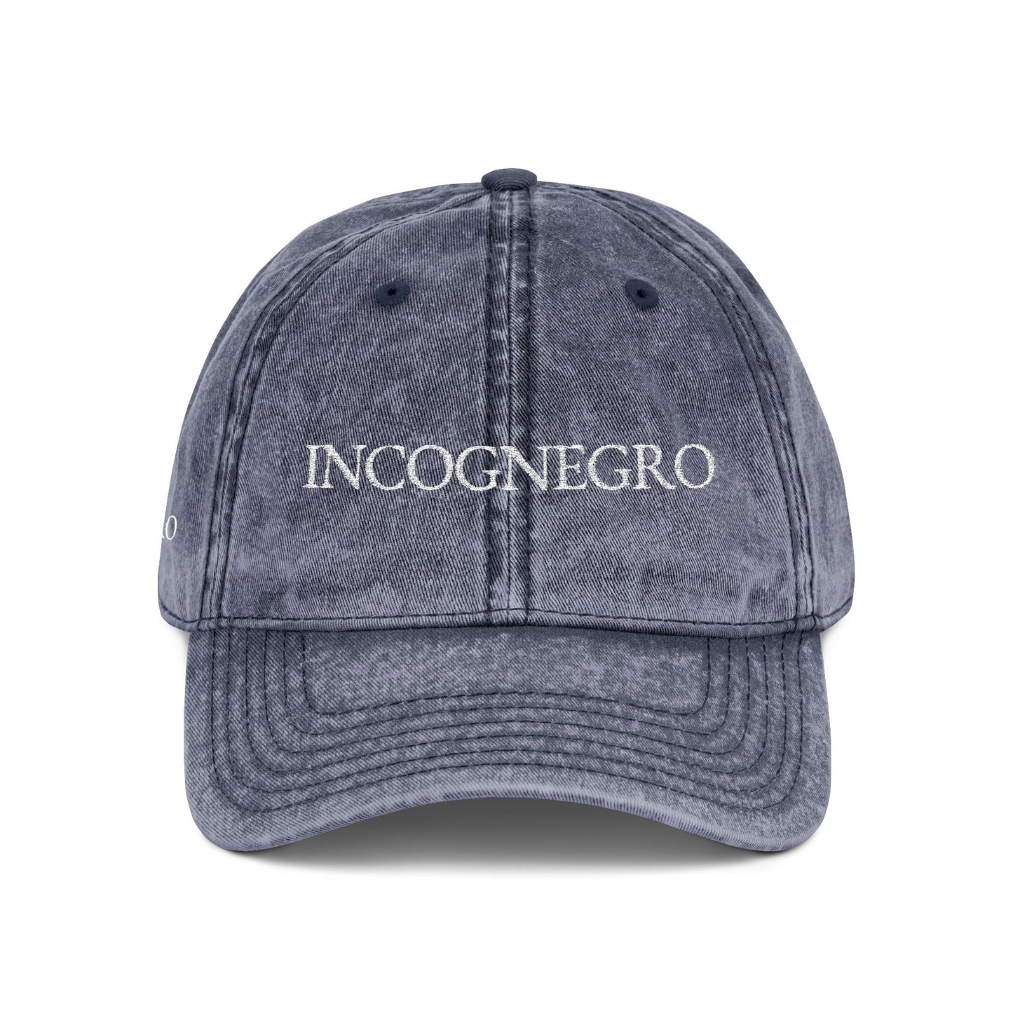 INCOGNEGRO embroidered vintage cap | distressed baseball hat
