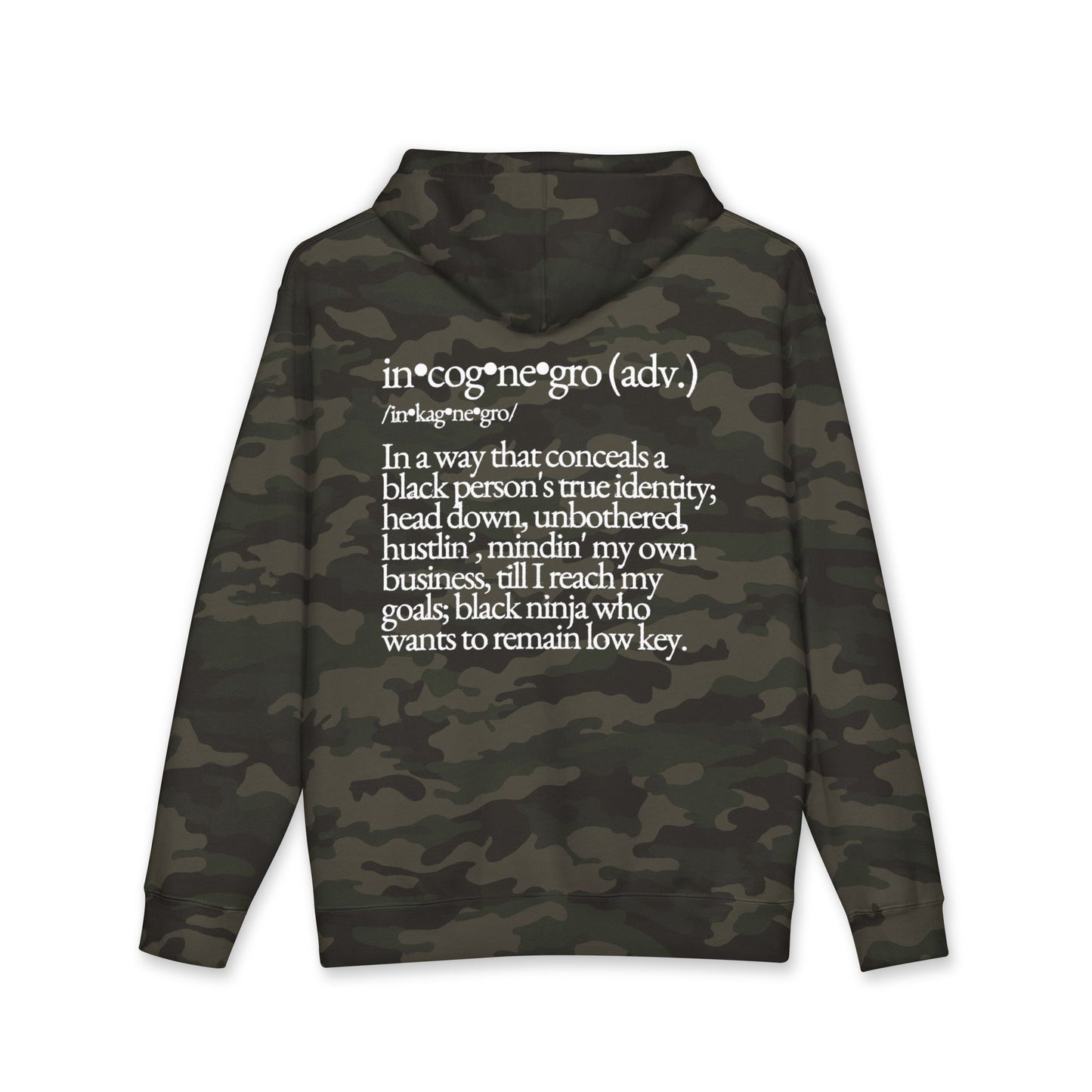 INCOGNEGRO Hoodie | Stonewashed Floral Logo Sweatshirt