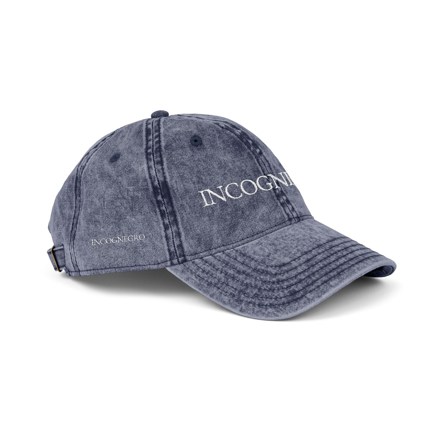 INCOGNEGRO embroidered vintage cap | distressed baseball hat