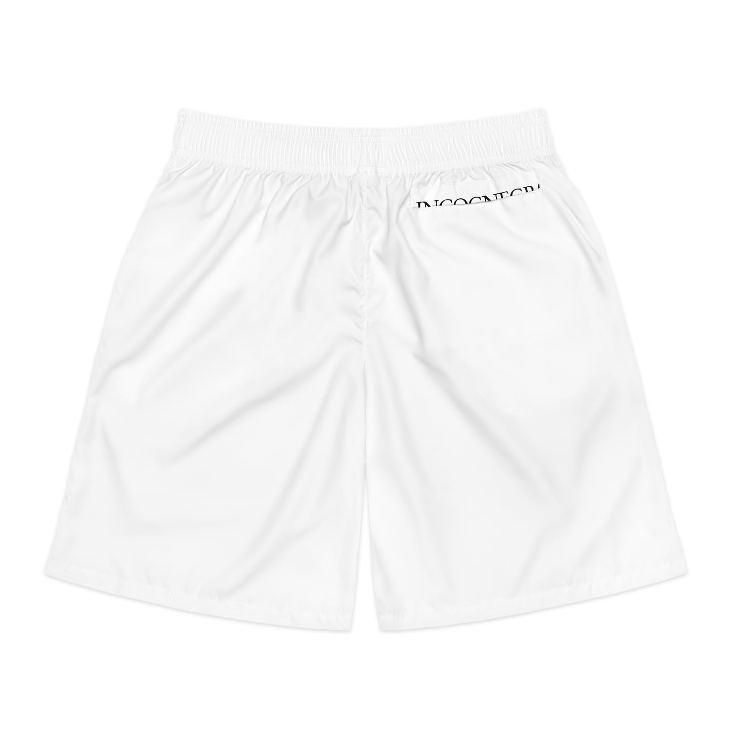 Incognegro White All-Over Print Jogger Shorts | Custom AOP Athletic Shorts