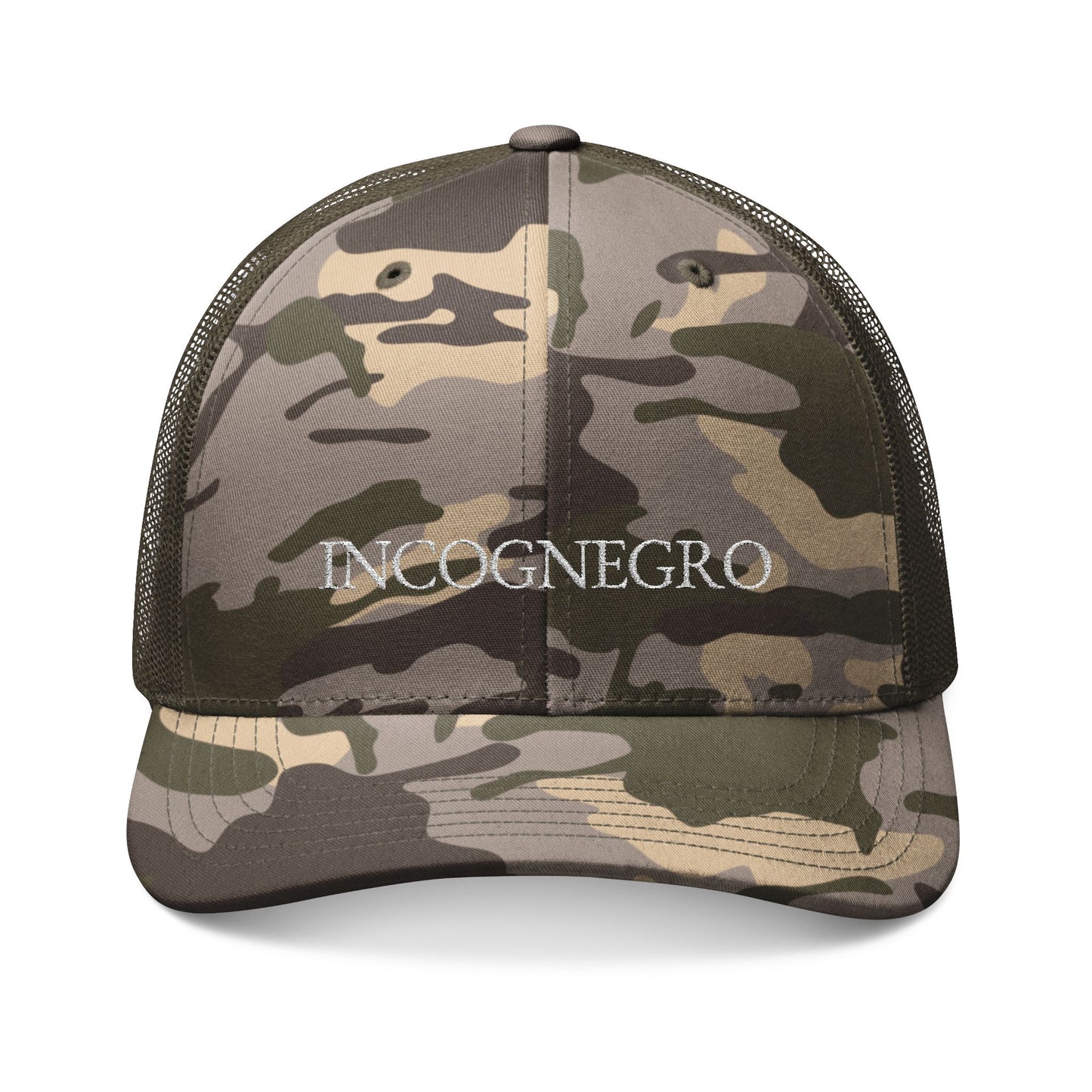 Incognegro Camouflage Trucker Hat (Embroidery)