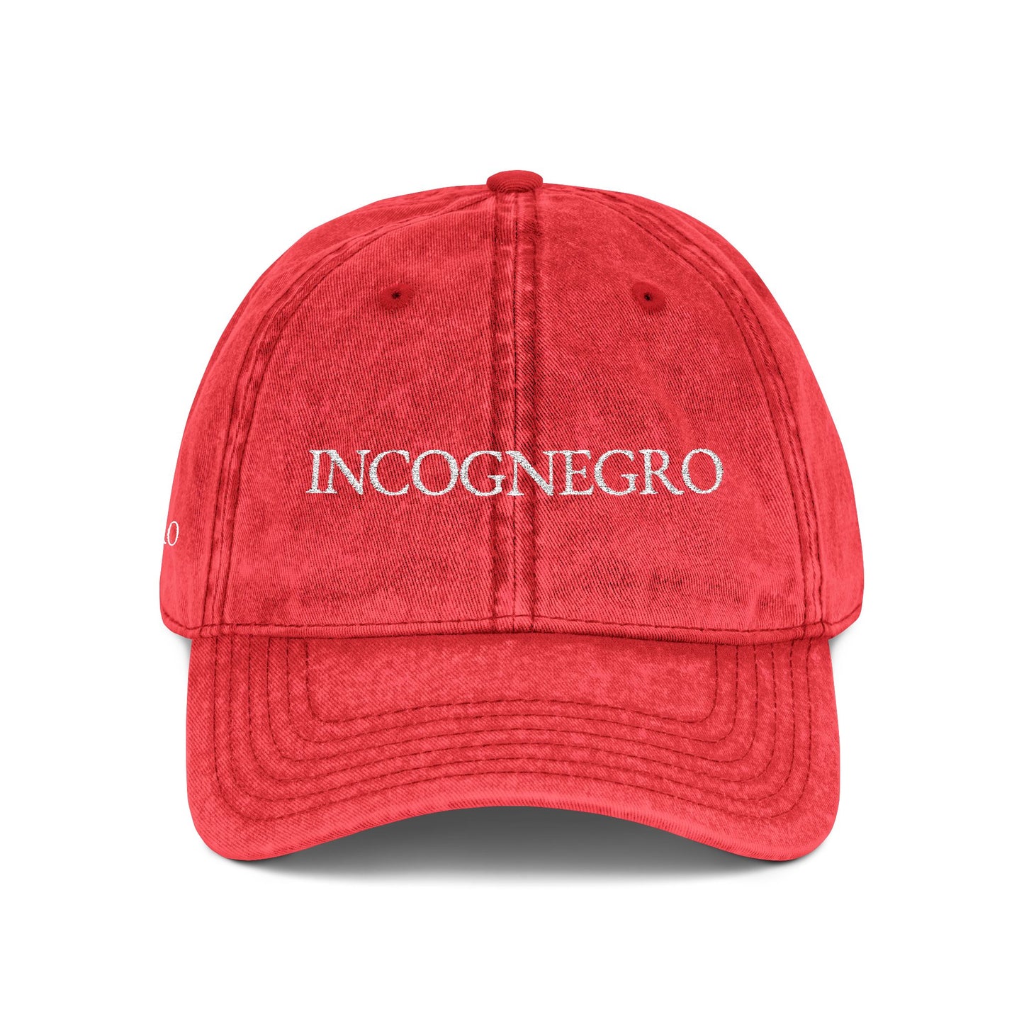 INCOGNEGRO embroidered vintage cap | distressed baseball hat